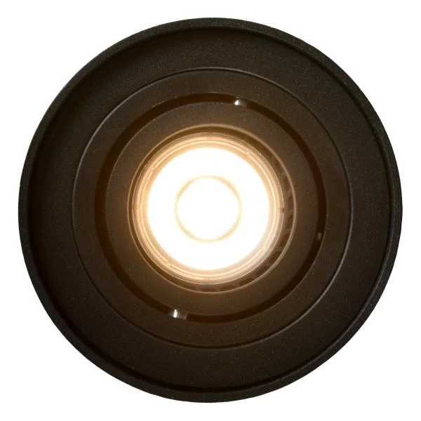 Lucide TUBE - Spot plafond - Ø 9,6 cm - 1xGU10 - Noir - détail 3